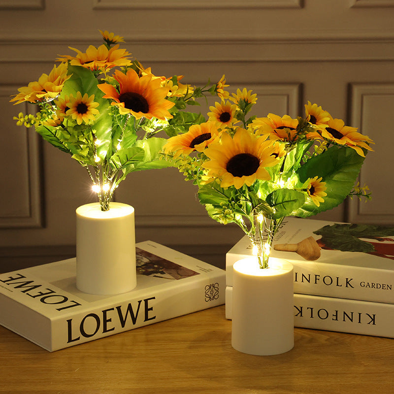 Creative Sunflower Bouquet Night Light Home Decoration Desktop Decoration