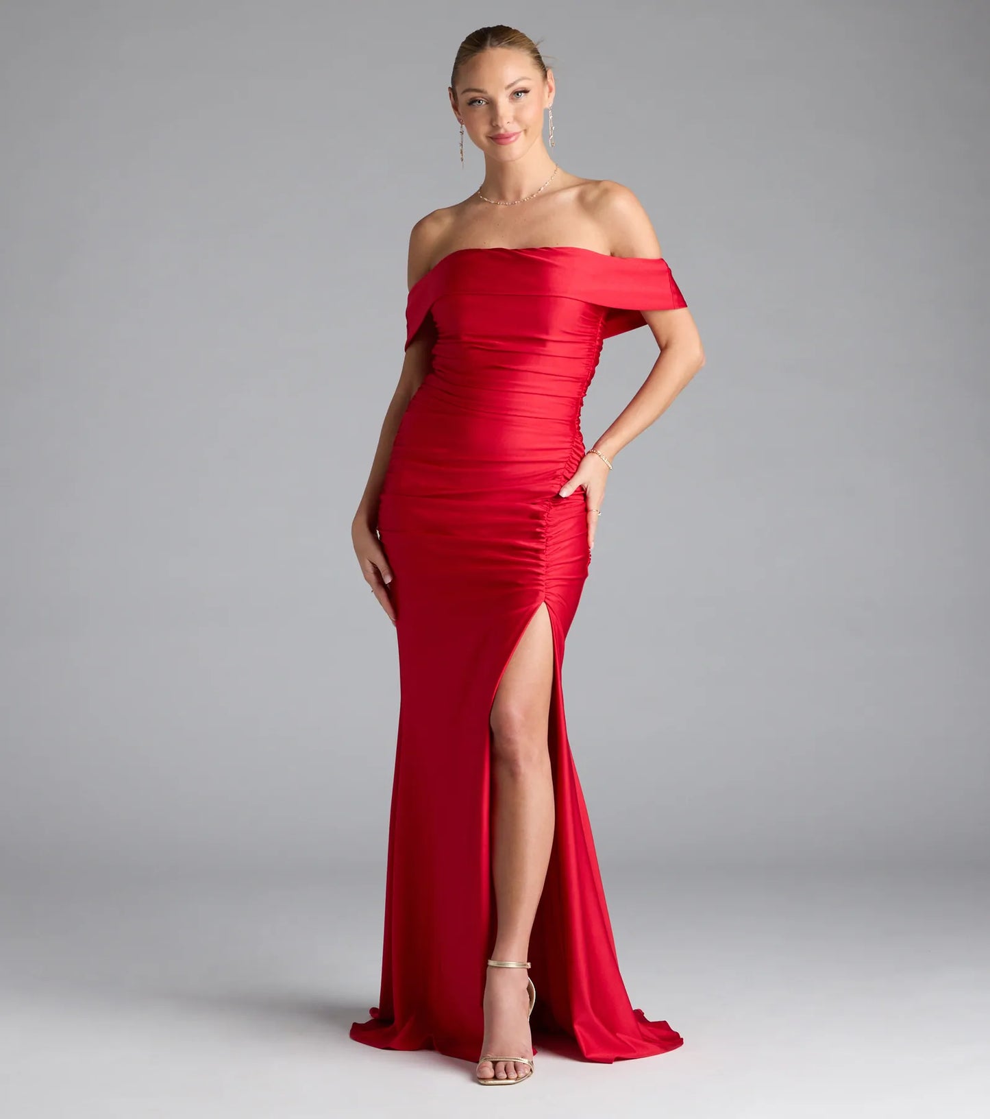 Alicia Off-The-Shoulder Mermaid Formal Dress