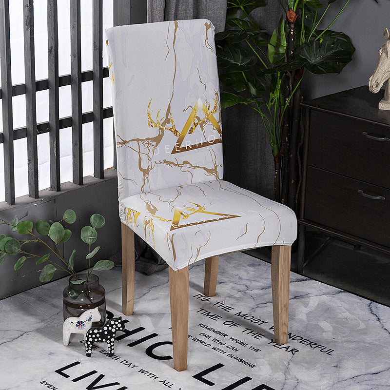 One-piece half-pack stretch chair cover