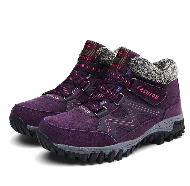 Outdoor Snow Plus Velvet Warm Women's Cotton Shoes