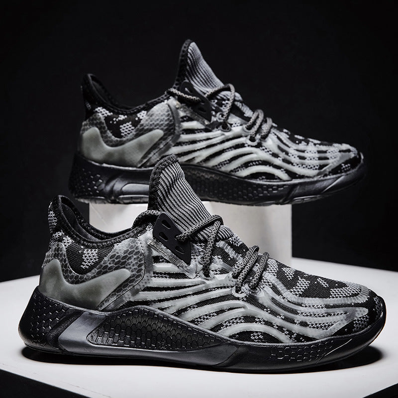 Reflective sports shoes