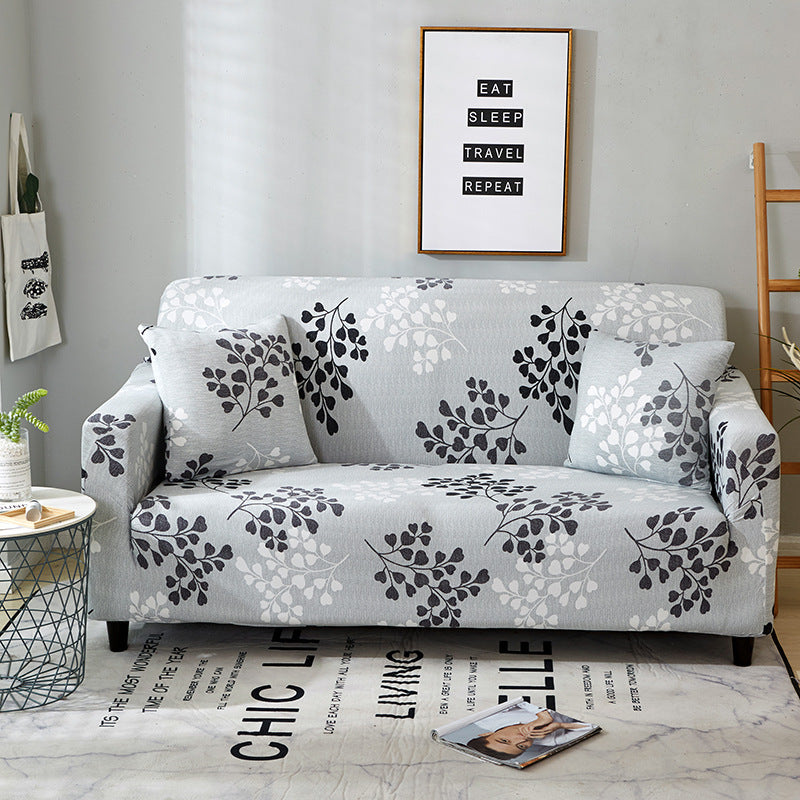 Printed stretch sofa cover