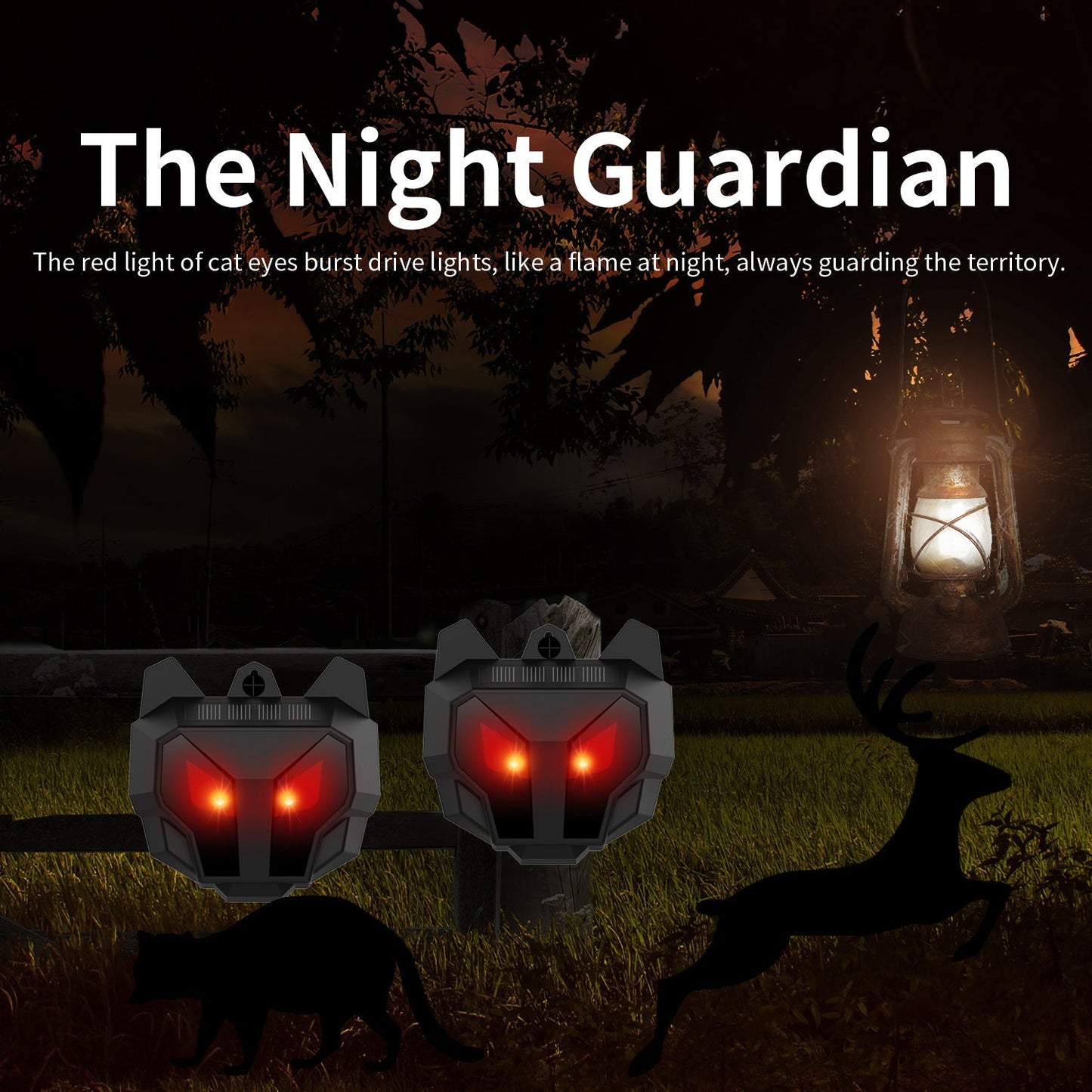 Animal Repellent Artifact Solar Outdoor Beast Boar Rabbit Wolf Bear Deer Weasel