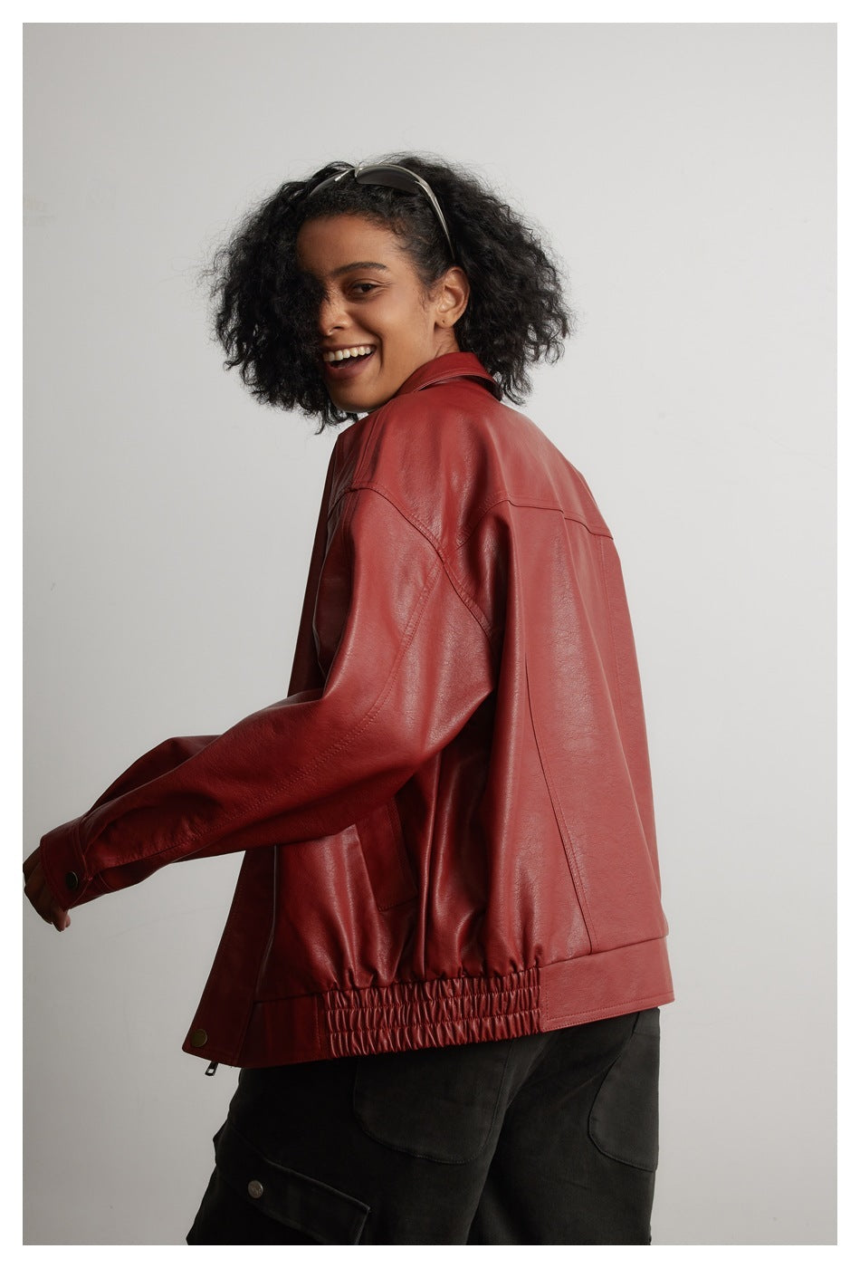 Leather Jacket Men And Women Special-interest Fashion Brand Sweet Cool Hot Girl Cropped Leather Coat