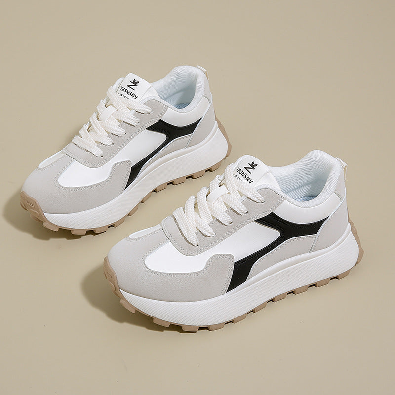 Spring Student Sports Running Leisure Platform Height Increasing Shoes