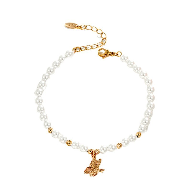 Butterfly Vintage High-grade Artificial Pearl Bracelet