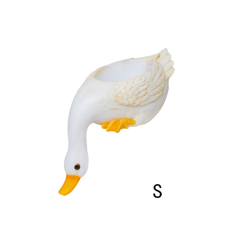 Lovely Duck Fleshy Flowerpot Living Room Balcony Decoration Outdoor Courtyard Layout