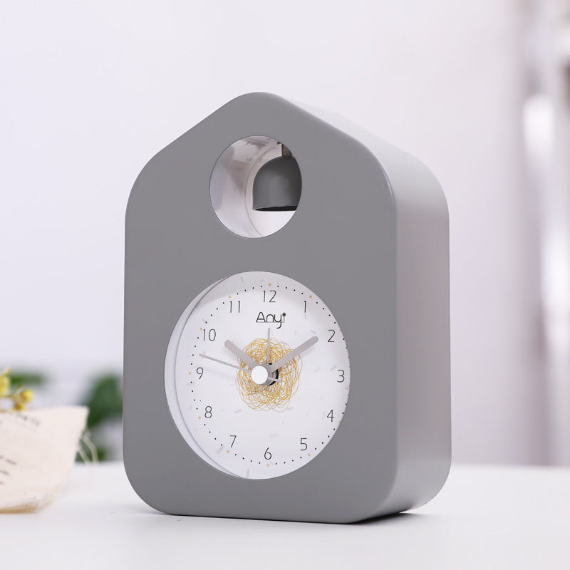 Creative Metal Bell Alarm Clock Student Desktop Clock