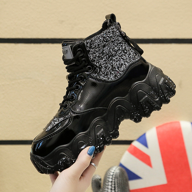 Big wavy snowflake daddy shoes