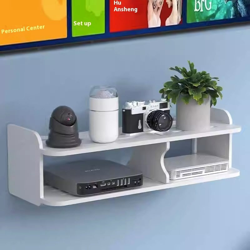 Set-top Box Shelf Display Router Punch Free Rack