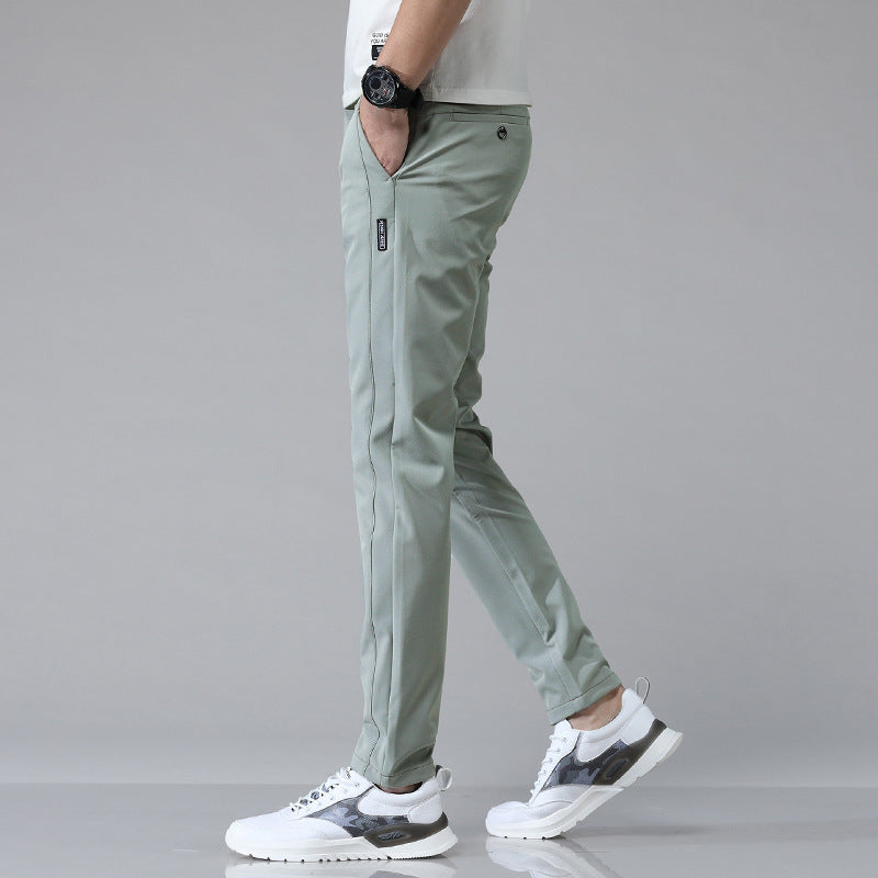 Smooth Full Elastic Force Non-ironing Elastic Sports Pants