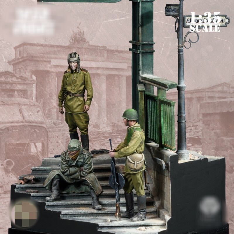 German And Soviet Resin Model White Mold