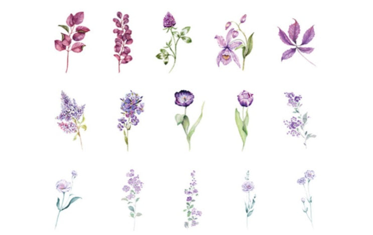 Shili Flower House Series Retro Plant Flower Handbook