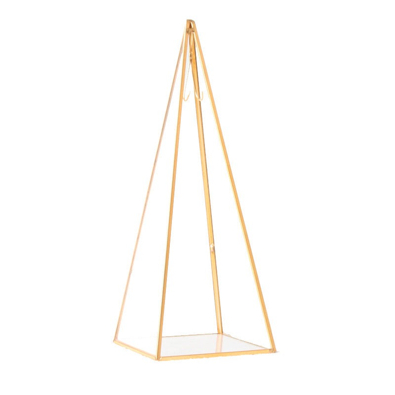 Tower Shaped Geometric Glass Jewelry Storage Box