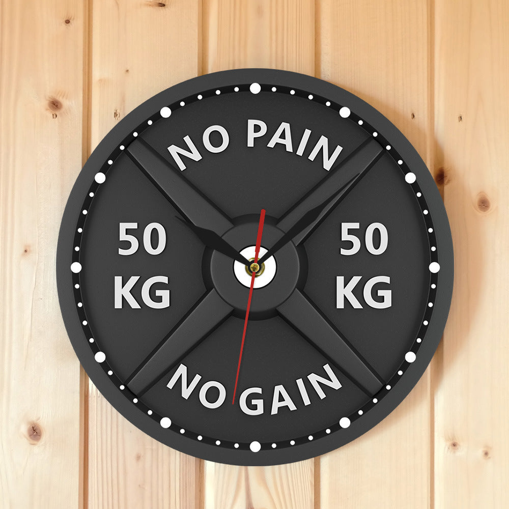 Fitness bodybuilding acrylic wall clock clock