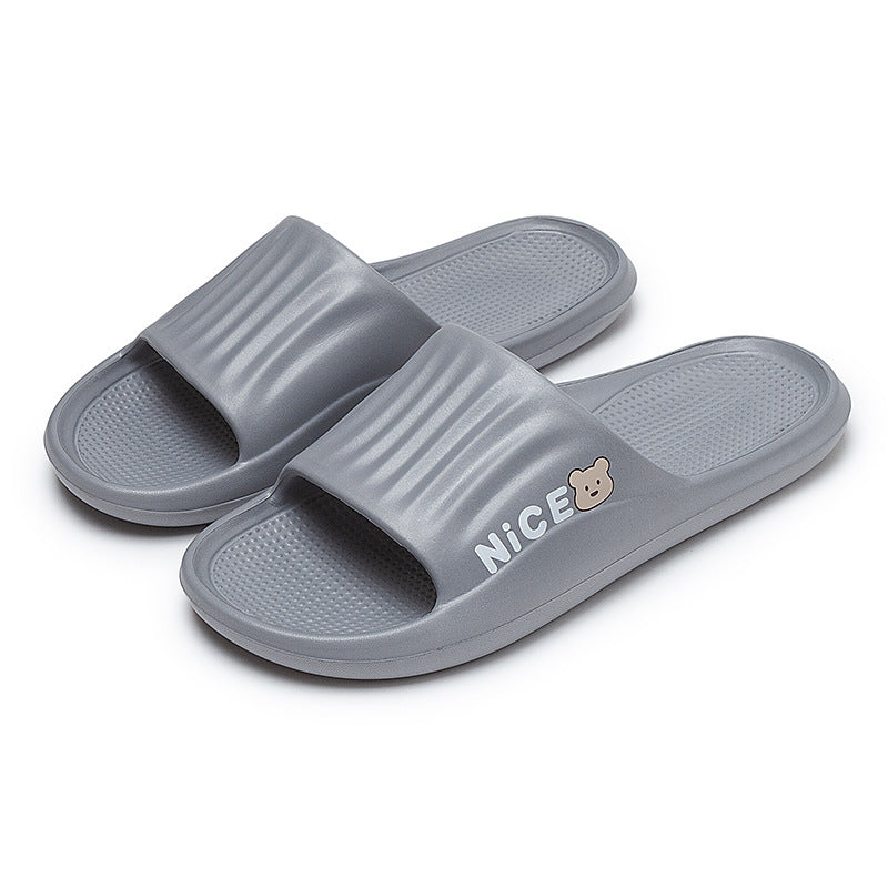 Bathroom Household Minimalist Cartoon Pattern Slippers