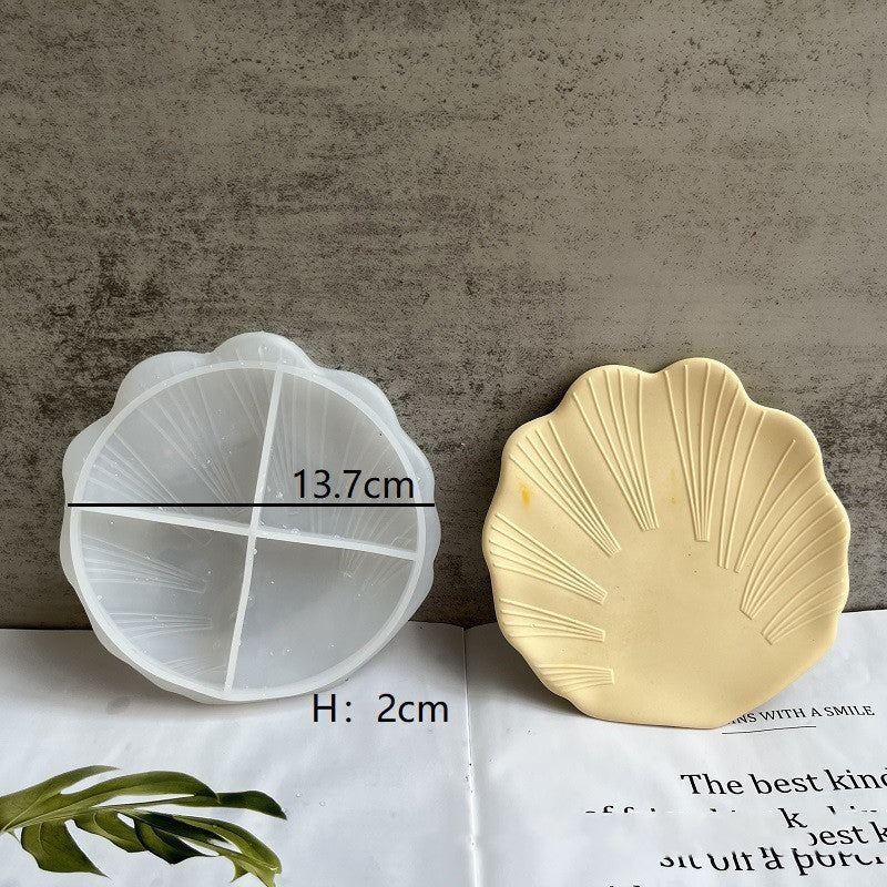 Shell Saucer Tray Coaster Silicone Mould