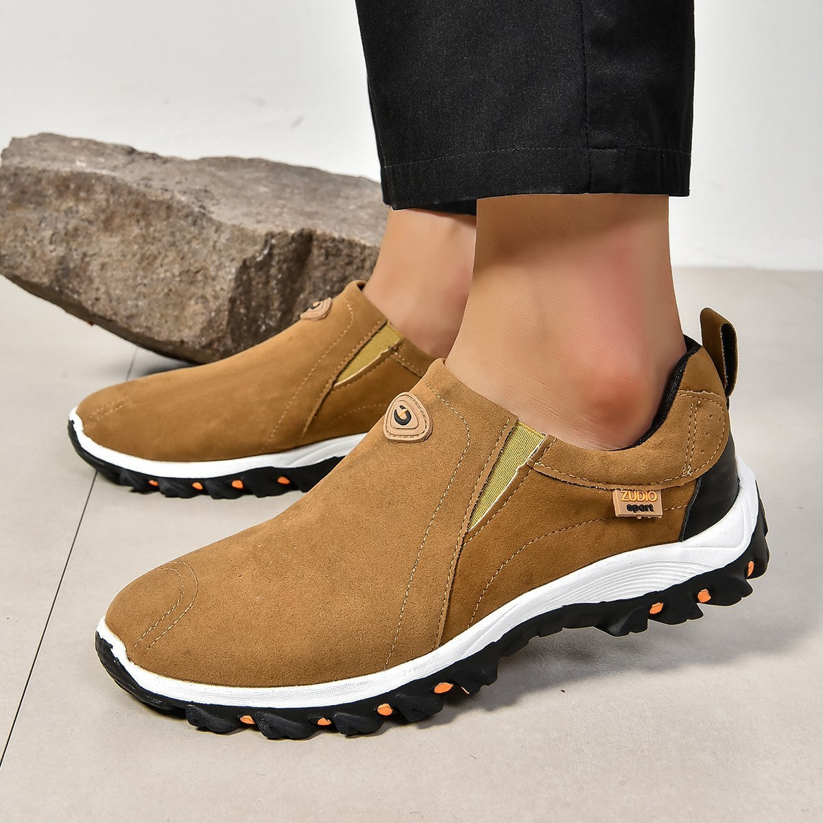 Fashion Round Head Shallow Mouth Men's Thin Shoes