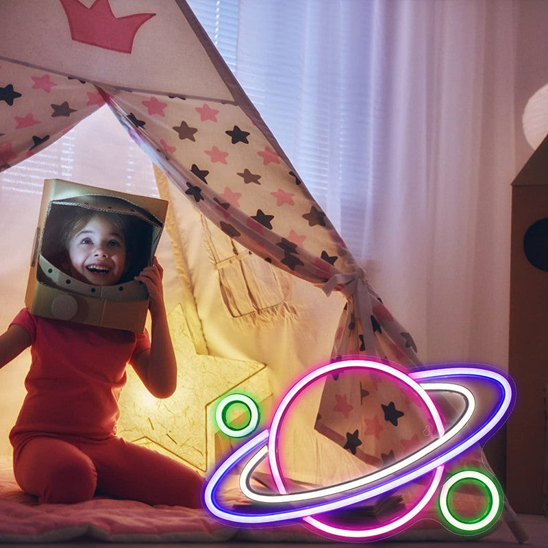 Planet Backboard Neon LED Wall Hanging