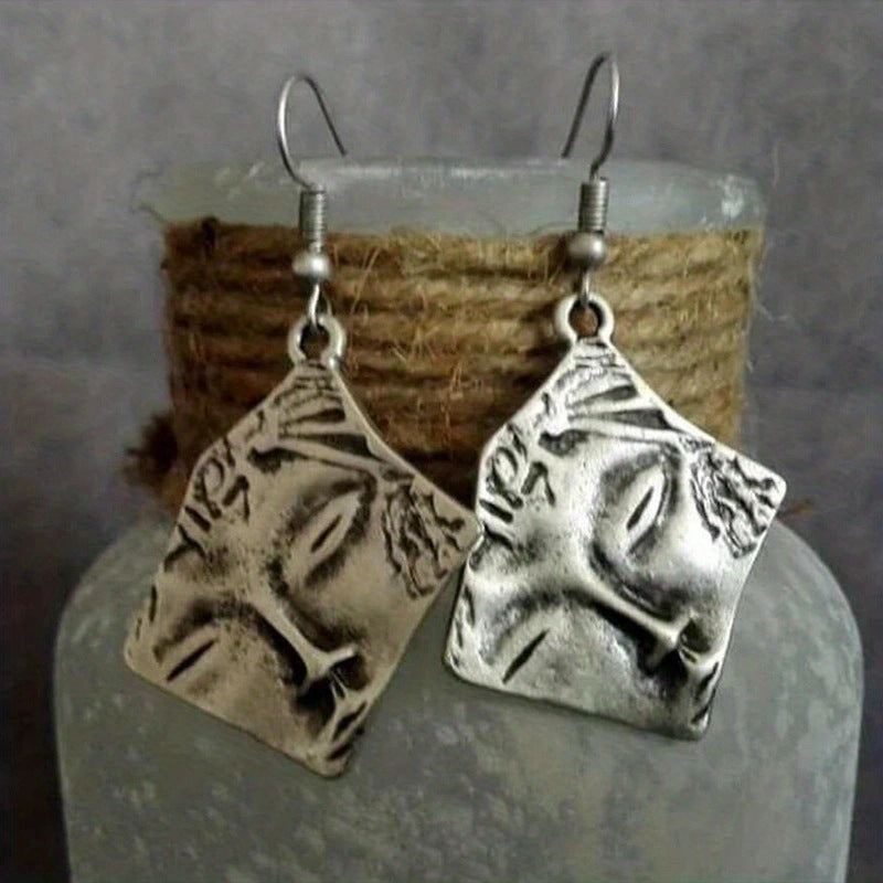 Stylish Retro Minimalism Face Personalized Earrings