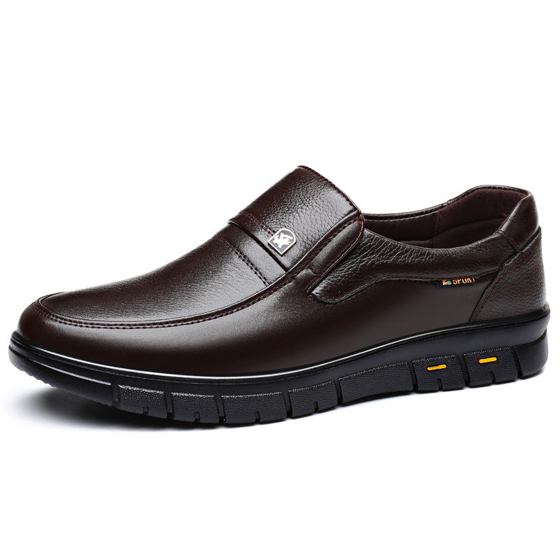 Men's Casual Leather Shoes Soft Bottom