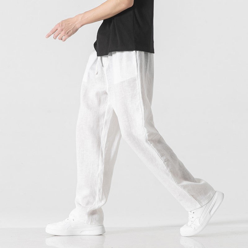 Casual Pants Men's Ultra-thin Baggy Straight Trousers