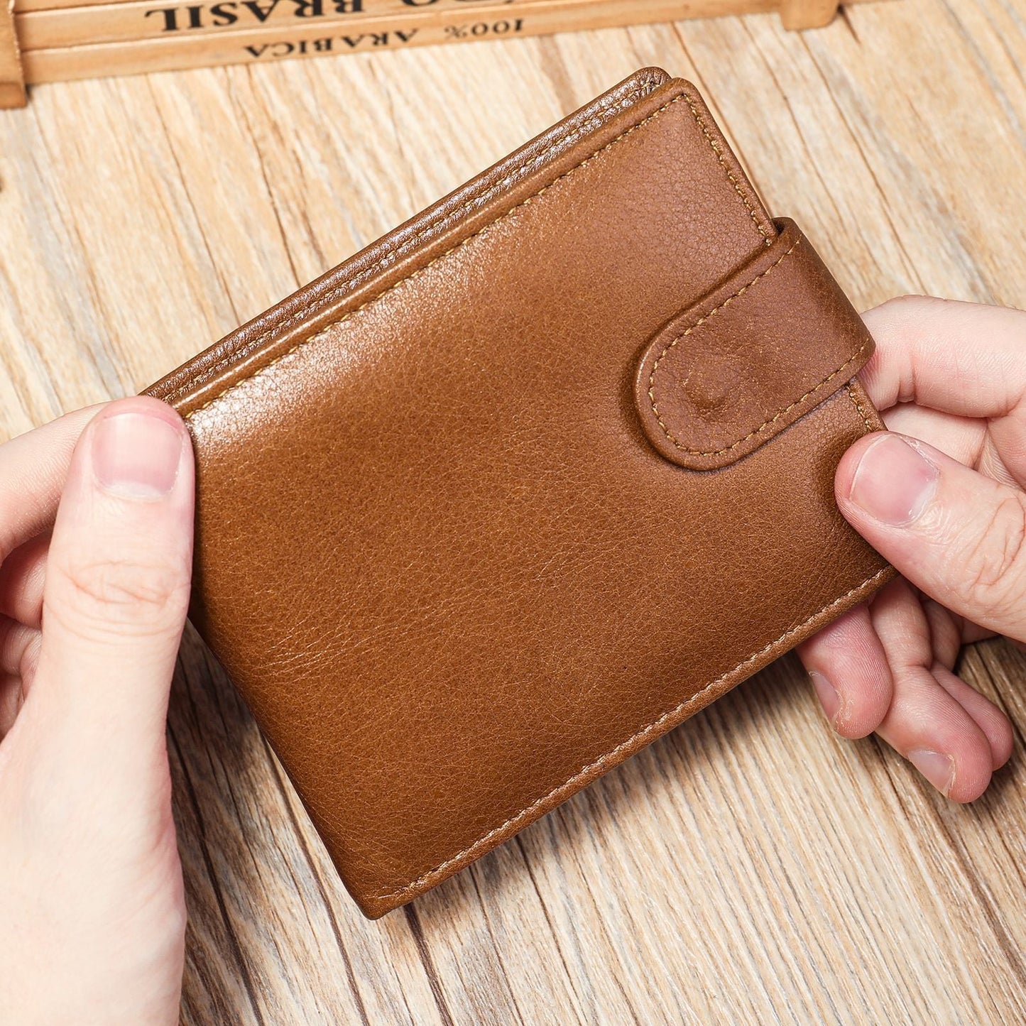 Leather Wallet Men's First Layer Cowhide Coin Purse