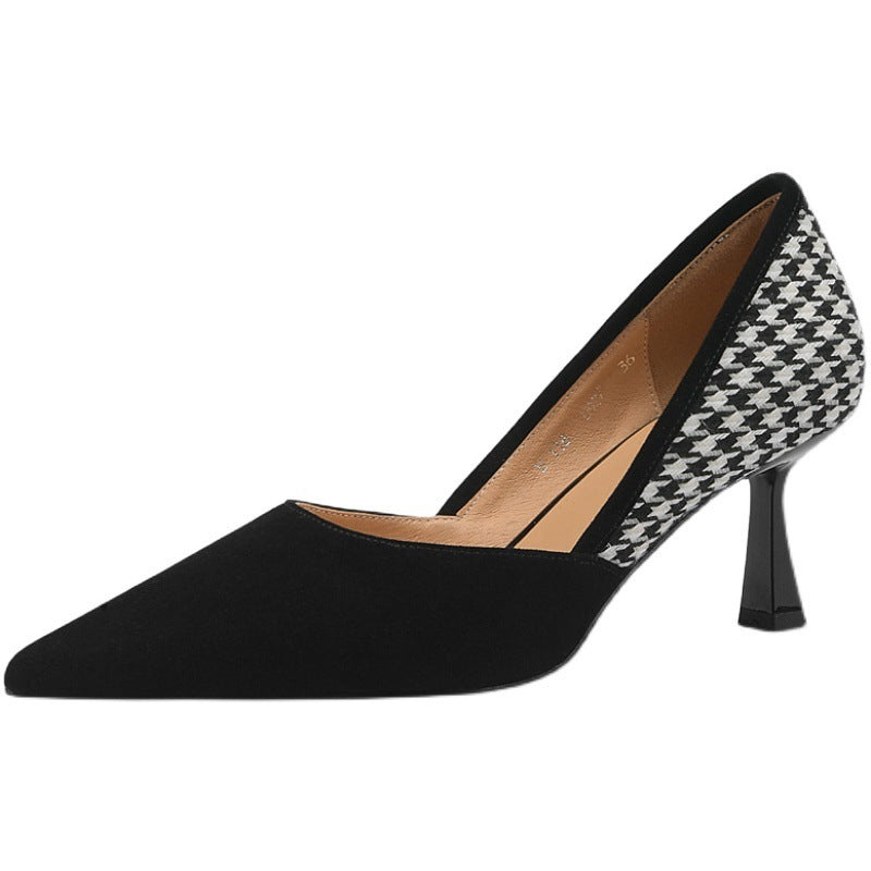 Shallow Mouth Niche French Single Shoe With Small Heel