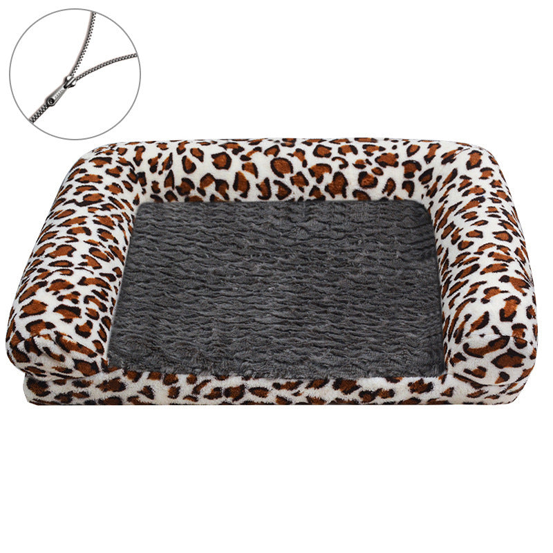 Removable And Washable Cartoon Footprint Dog House Pet Sofa