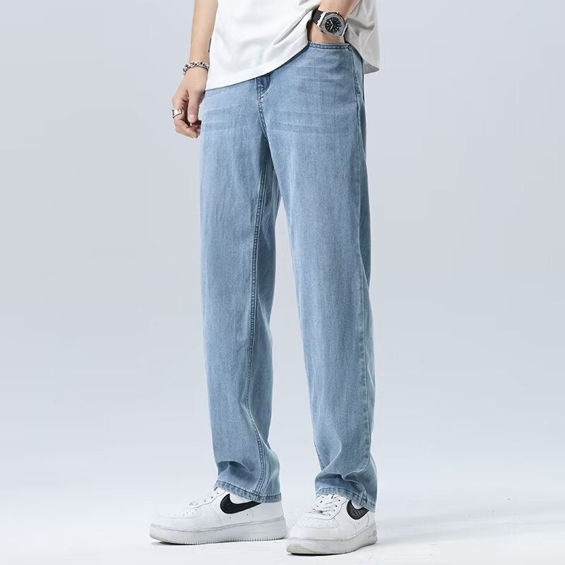 Casual Ice Silk Drape Wide-leg Pants