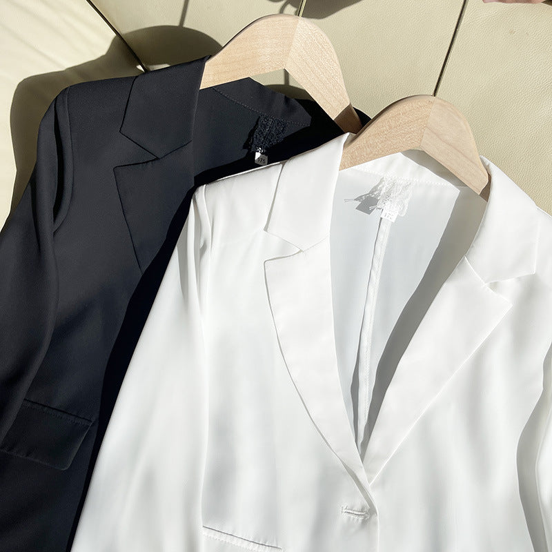 Leisure Thin Suit Cropped Coat Top