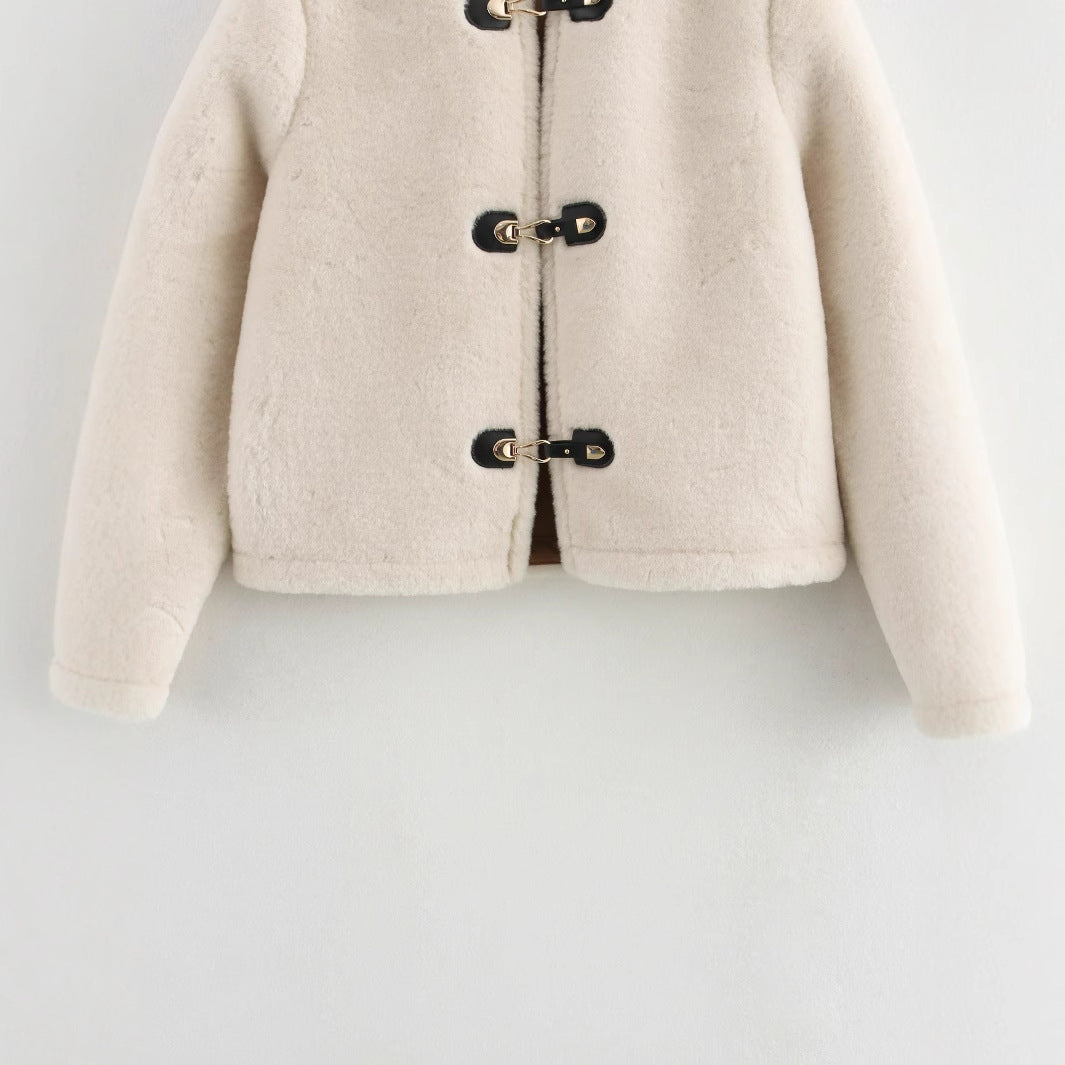 Women's Double-sided String Button Jacket Coat
