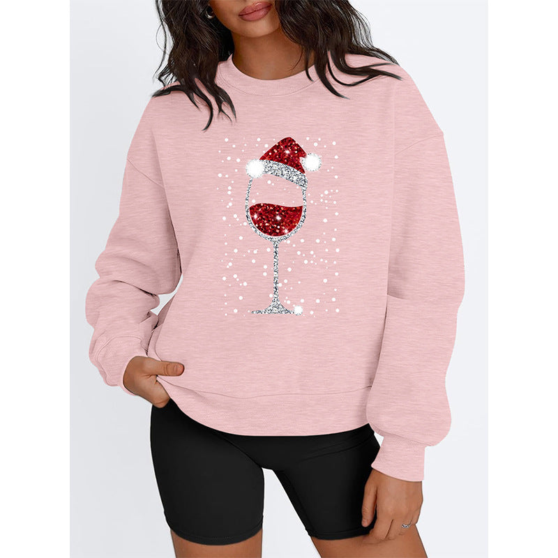 Women's Long-sleeved Round Neck Printed Christmas Sweater