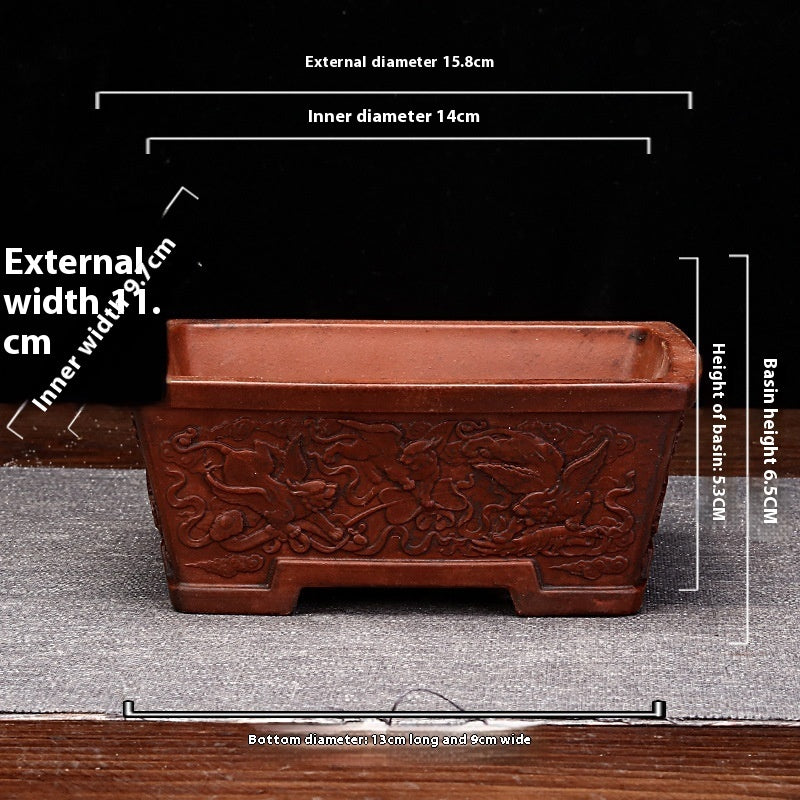 Antique Old Household Desk Flowers And Green Plants Succulent Plant