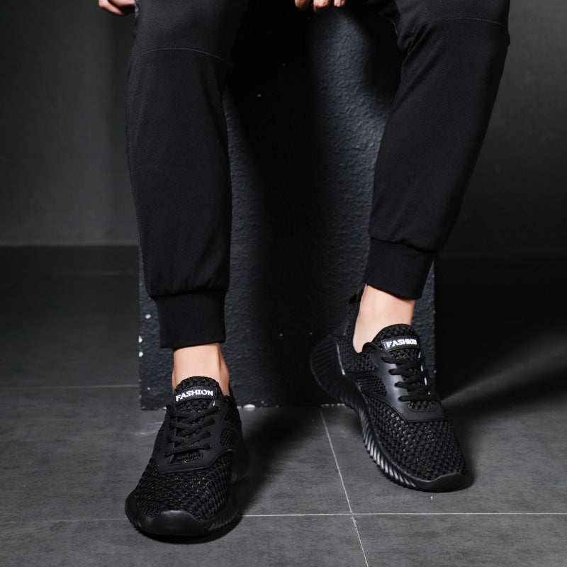 Summer New White Sneakers Men High Quality Mesh Breathable