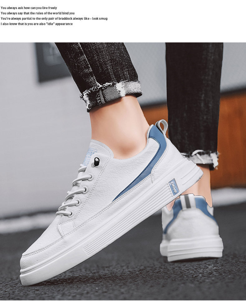 Korean Style Fashionable All-match White Shoes Men's Thin Casual Breathable Canvas Sneakers