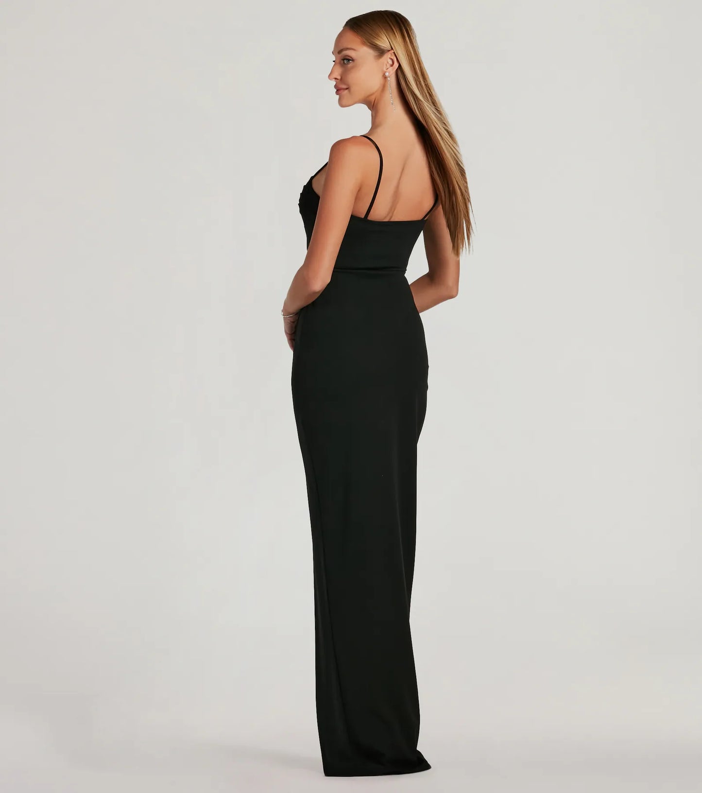 Fran Formal Crepe Sweetheart Column Dress
