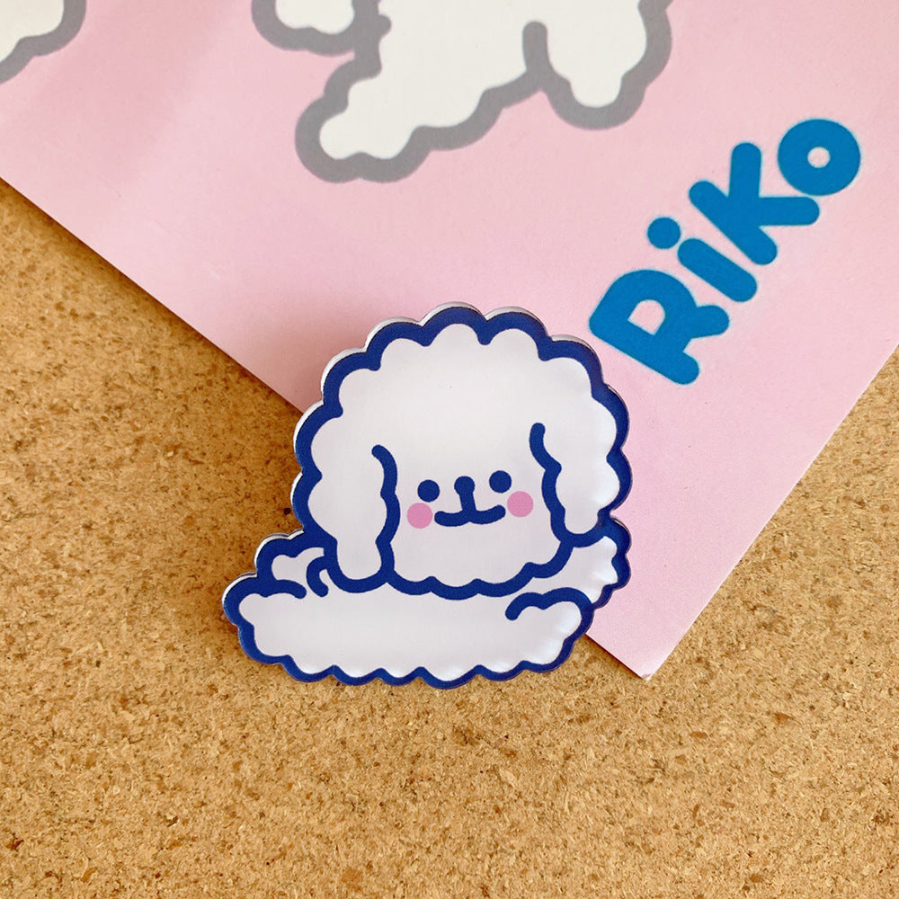 Small Brooch Cartoon Cute Rabbit Accessories Clothes Bag Pendant Badge Female