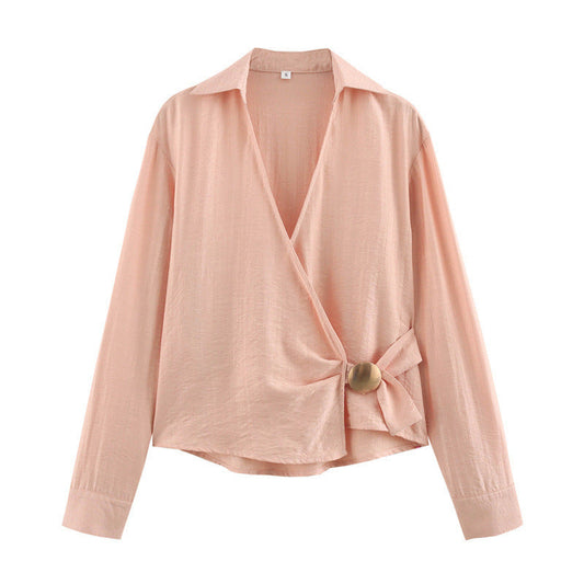 Gold Inlaid Double Breasted Shirt