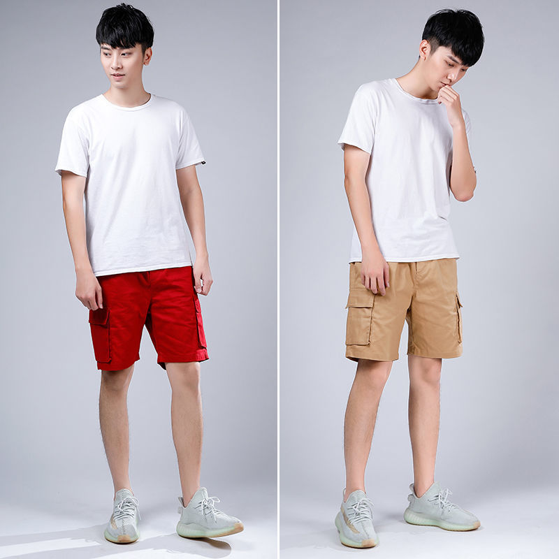 Men's Cotton Shorts Five Points Multi-pocket Trousers