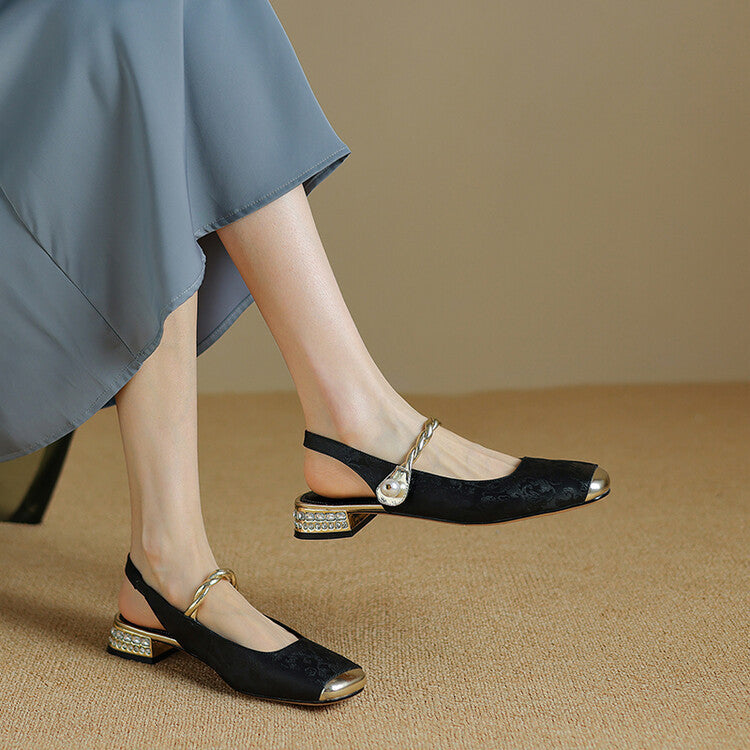 Mary Jane Fashion Personality Pearl Women's Sandals