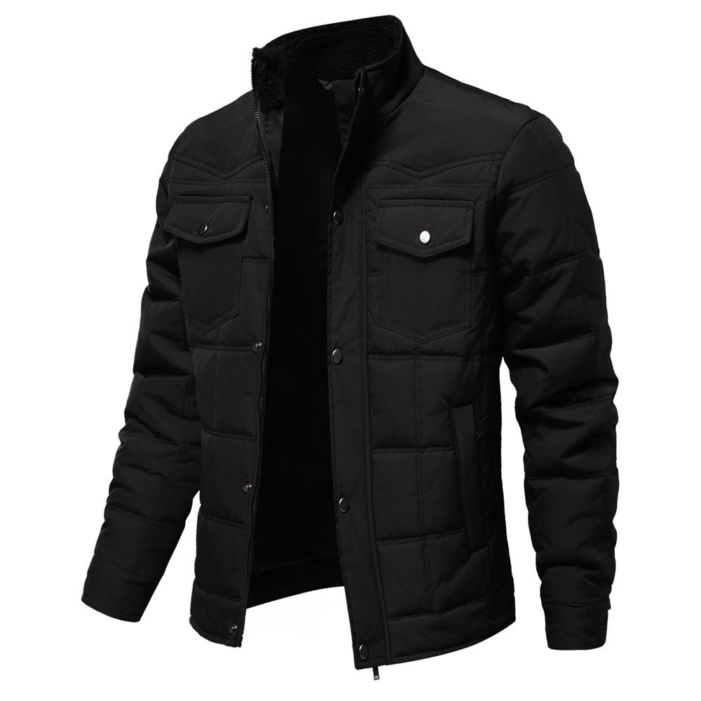 Autumn And Winter New Stand Collar Coat Men's Casual Fashionable Jacket