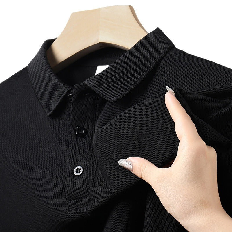 Men's Lapel Short Sleeve Business Half Sleeve