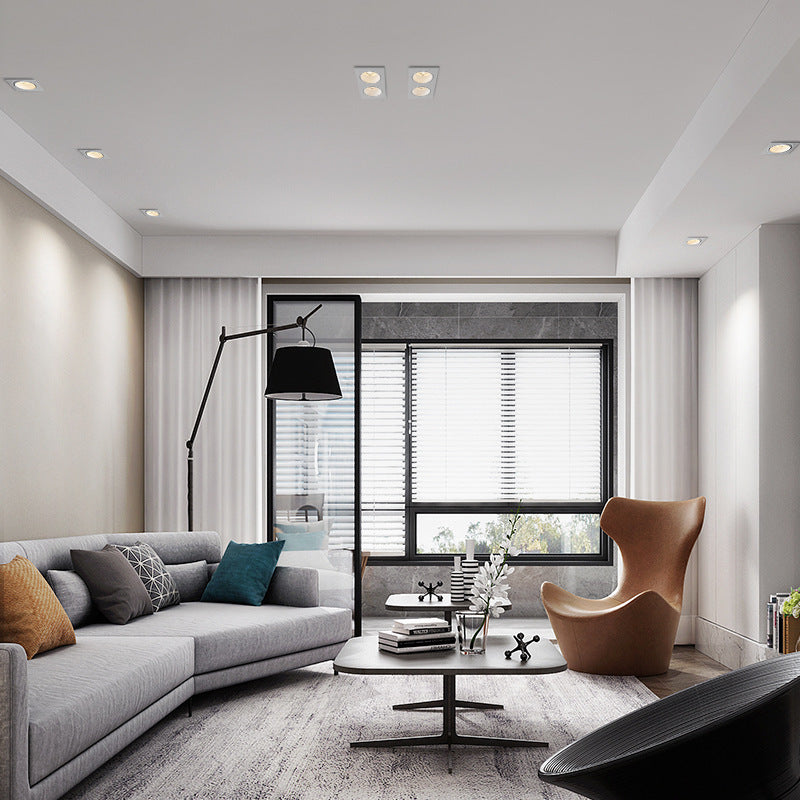 Spotlight Led Embedded Rectangular Living Room Without Main Light