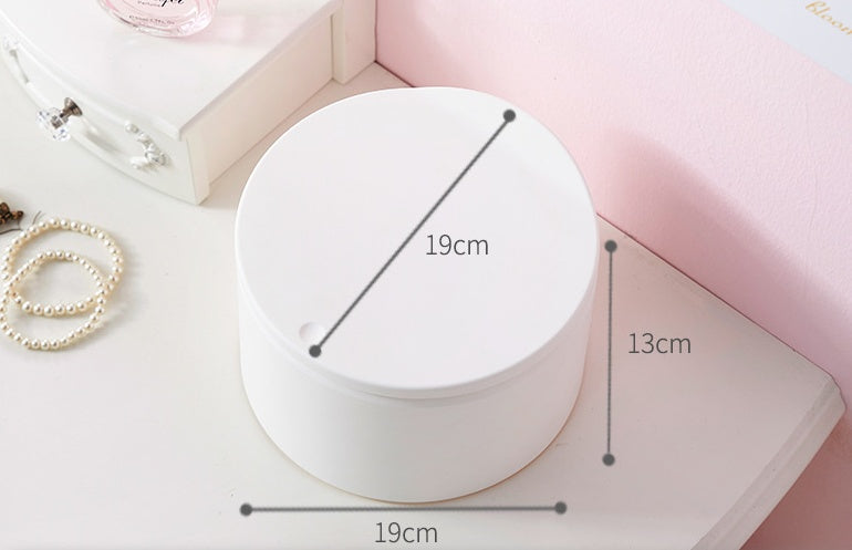 Press type desktop trash can