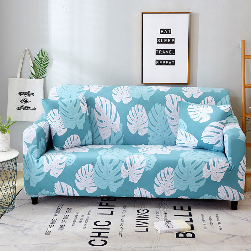 Printed stretch sofa cover