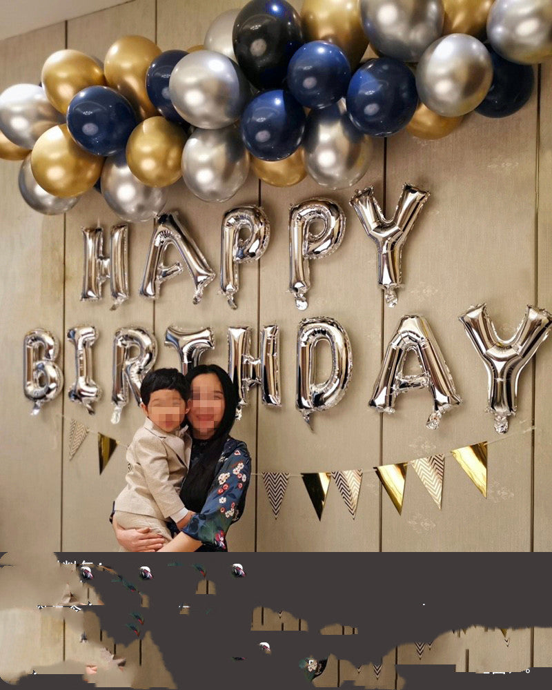 Nordic Style king Birthday Suit kids Party Decoration