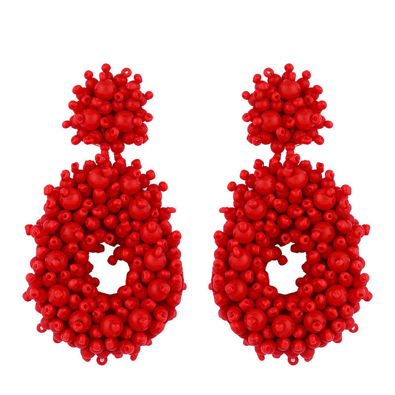 Bohemian Earrings Woven Bead Earrings