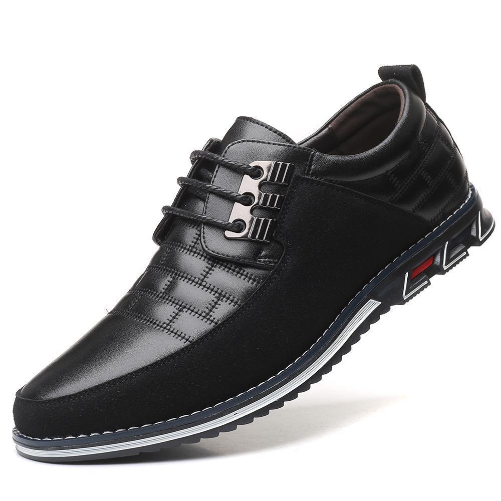 Men's round toe lace-up casual shoes