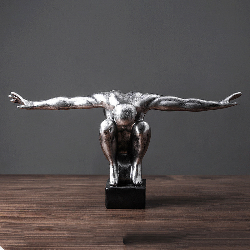 Retro diver character model ornaments